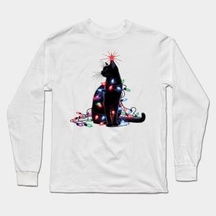 Christmas Black cat Long Sleeve T-Shirt